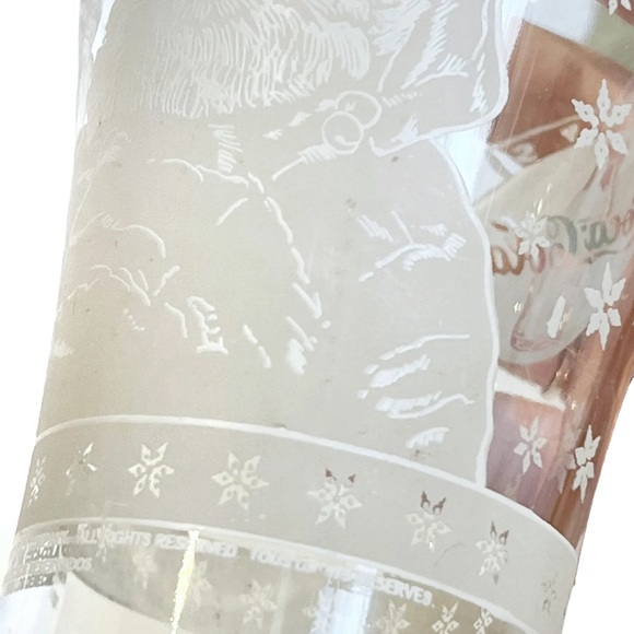 Vintage 1999 Coca Cola Santa Claus Christmas Beer Soda Glasses Pint Holiday Coke - Picture 9 of 13